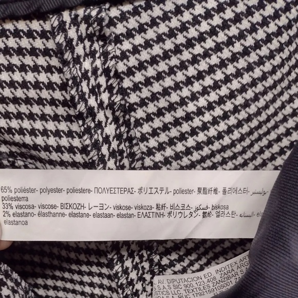 🦋🦋 Bloggers Favorite 🦋🦋 Zara Houndstooth Pants Size M - Picture 15 of 15